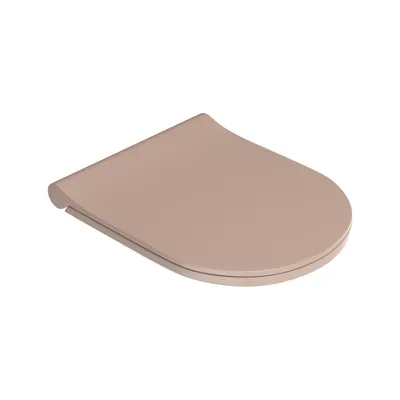 Capac soft close pentru vas WC suspendat Celesta Ava/Brillo duroplast bej