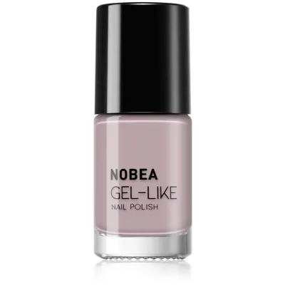 NOBEA Day-to-Day Gel-like Nail Polish lac de unghii cu efect de gel culoare Beige nutmeg #N52 6 ml