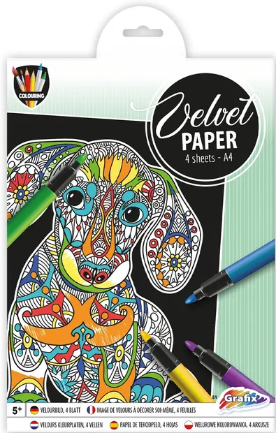 Set de colorat pe hârtie piele întoarsă Moxy - Câine