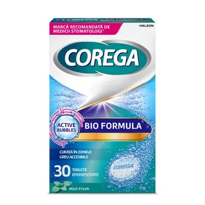 Tablete Bio Formula Corega, 30 tablete efervescente, Haleon