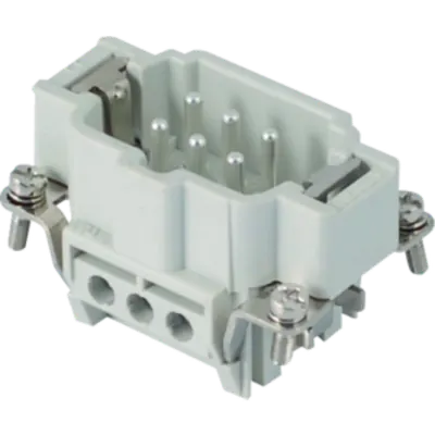 Contector industrial Tata - 44X27 - 6P + E 16A 500V / 6kV / 3 - ȘURUB CONNECTION - CU PLATE - GRI
