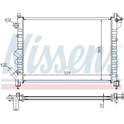 Radiator, racire motor NISSENS 63832