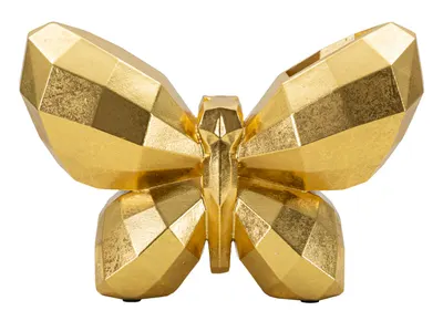 Mauro Ferretti Vaza Fluture Aurii cm 22,5X8X15 | Aosom Romania