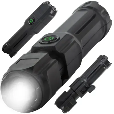 Lanterna LED reincarcabila Tactical Zoom, XPE LED, 3 moduri de iluminare