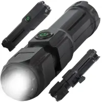 Lanterna LED reincarcabila Tactical Zoom, XPE LED, 3 moduri de iluminare