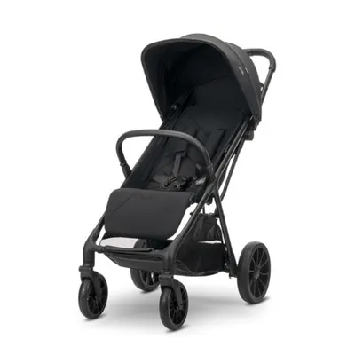 Carucior pentru copii, Lorelli Nuvella, pliere cu o mana, spatar reglabil, pana la 22 kg, Black
