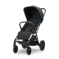 Carucior pentru copii, Lorelli Nuvella, pliere cu o mana, spatar reglabil, pana la 22 kg, Black