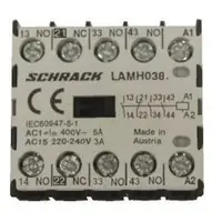 Micro contactor auxiliar 3ND+1NI, 3A, 24V c.c.