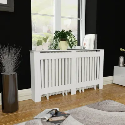 Masca de calorifer, dulap radiator, alb, 152 cm, mdf