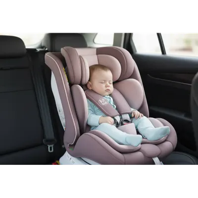 Scaun auto Buf Boof P100 LightPurple, i-size R129, rotativ 360, isofix, 40-150 cm, 0-36 kg