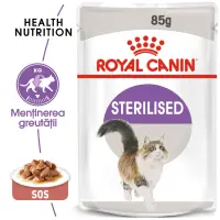 ROYAL CANIN Sterilised Adult, hrană umedă pisici sterilizate, (în sos), 85g