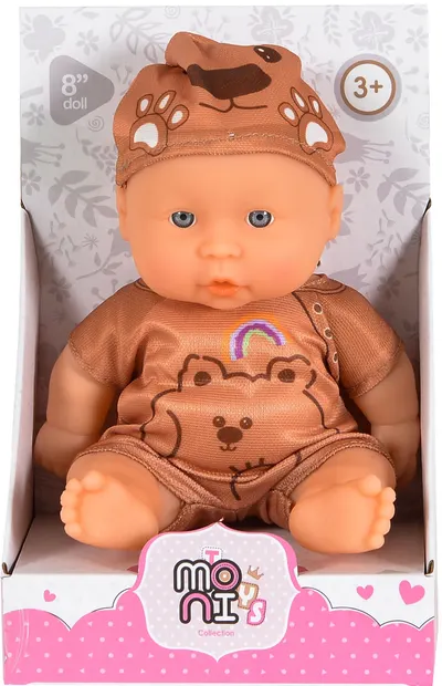 Păpuşă Moni Toys - Cu haine maro, 20 cm