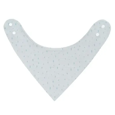Baveta tip bandana Kikka Boo Dots Albastra