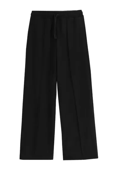 Pantaloni sport fete - bumbac - negru