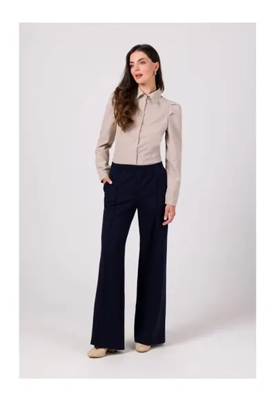 Pantaloni culottes pentru femei - Bongroen - obiceiuri - Albastru inchis