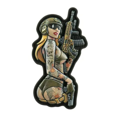M-TAC Patch Pin-Up Shooter Girl PVC 3D – Double Shot Edition - Default Title