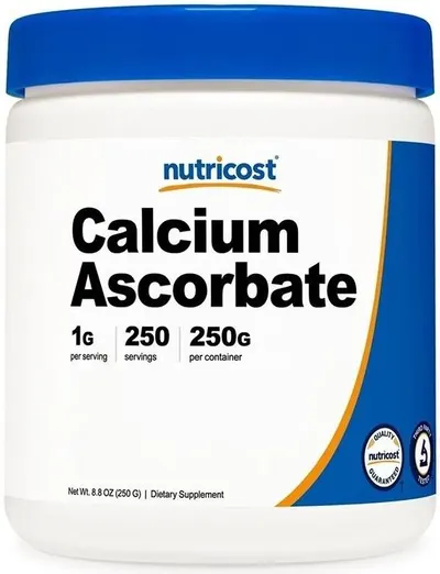 Calcium Ascorbate, 250 g, Nutricost