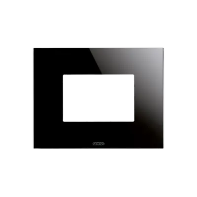 Placa ICE - sticla - 3 module - NEGRU - CHORUS