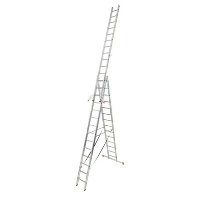 Scara multifunctionala din aluminiu Monto Tribilo, 3x14 trepte