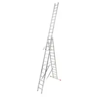 Scara multifunctionala din aluminiu Monto Tribilo, 3x14 trepte