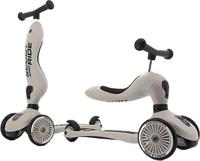 Trotinetă pentru copii 2 în 1 Scoot&Ride - Highwaykick 1, Ash