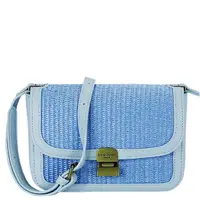 Geanta albastru deschis crossbody cu model impletit CM7497 15