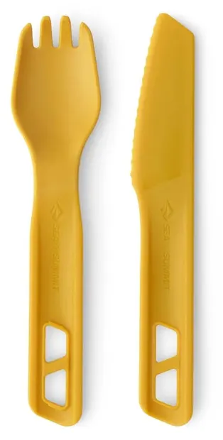 Set de tacâmuri Sea to Summit - Passage cutlery set, galben