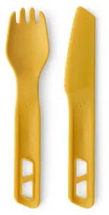 Set de tacâmuri Sea to Summit - Passage cutlery set, galben
