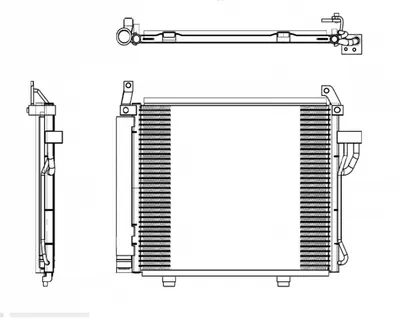 Radiator AC condensator cu uscator potrivit HYUNDAI I10 I 1.0 1.1 1.2 01.08