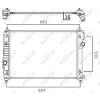 Radiator, racire motor NRF 58505
