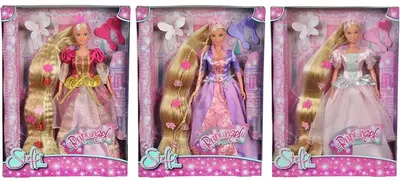 Papusa Simba Toys Steffi Love - Rapunzel, cu păr ultra lung, 29 cm, sortiment