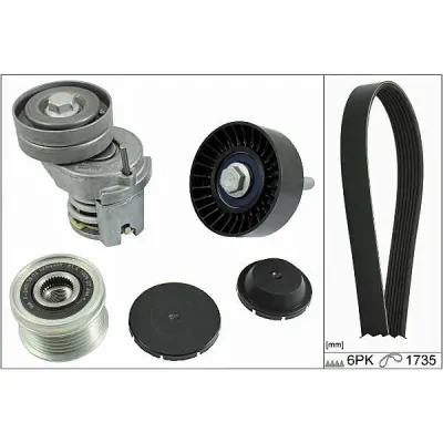Set curea transmisie cu caneluri HEPU 20-1858