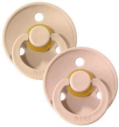Suzete Bibs - Boheme, 0-6 luni, 2 buc, Vanilla/Blush