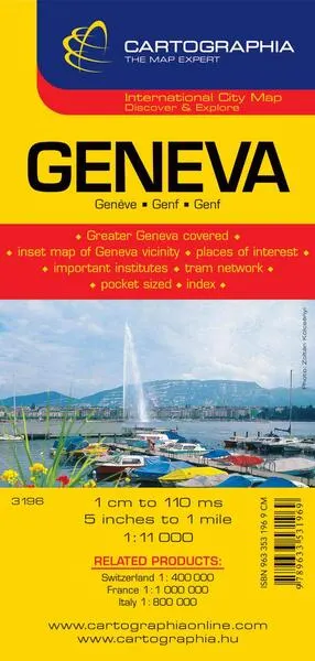 Hartă rutieră Geneva - Paperback - ***