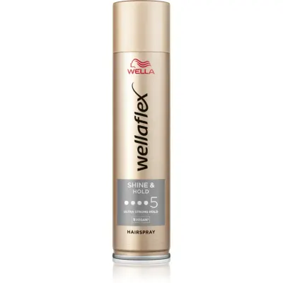 Wella Wellaflex Shine & Hold fixativ pentru păr cu fixare foarte puternică pentru stralucire 250 ml