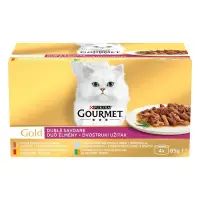 Pachet Gourmet Gold cu rata curcan , vita pui , peste oceanic , iepure ficat x 4 buc x 85 gr