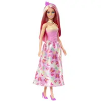 Papusa - Barbie cu parul blond si roz