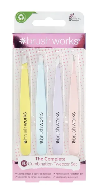 Set 4 tipuri de pensete Mix, 1 bucata, Brushworks