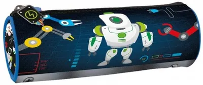 Penar scolar oval Derform - Robot, cu 1 fermoar