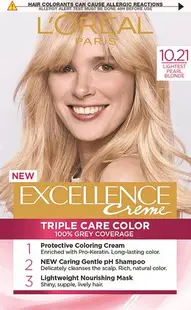 L'Oréal Vopsea de păr Excellence, 10.21 Lightest Pearl Blonde
