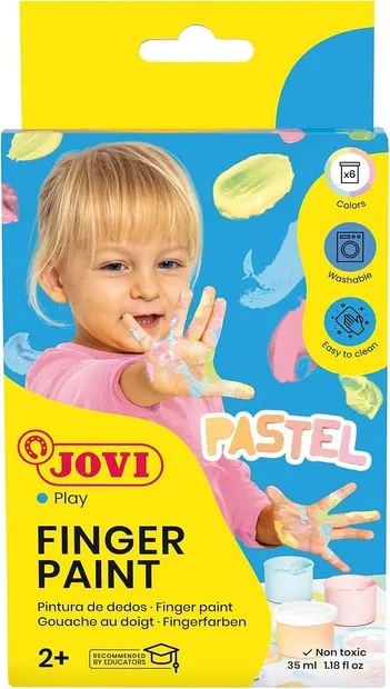 Set de pictură cu degetele Jovi - 6 х 35 ml