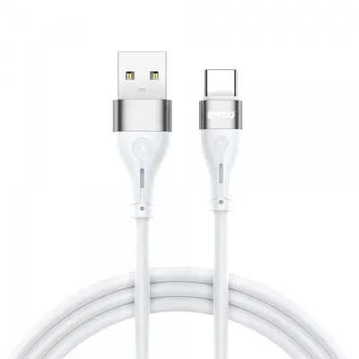 Cablu Date si Incarcare USB-A - USB-C BWOO X280C, 15W, 1m, Alb