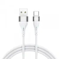 Cablu Date si Incarcare USB-A - USB-C BWOO X280C, 15W, 1m, Alb
