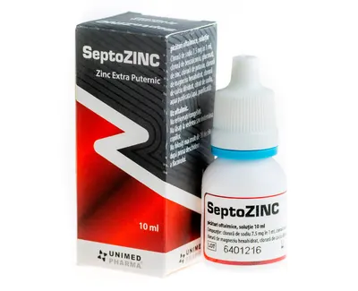 Solutie izotonica SeptoZINC, 10ml, Unimed Pharma