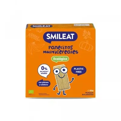 Painici multicereale Bio cu banana si dovleac +6 luni, 60 g – Smileat