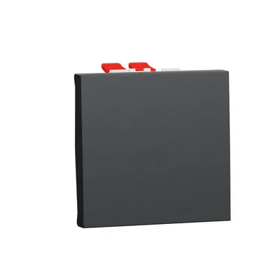 Intrerupator, New Unica, intermediate, 10AX, 2 module, terminal fara suruburi, vopsit, IP4X, antracit