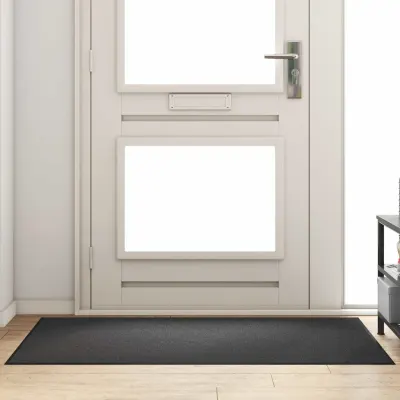 vidaXL Covoraș de intrare Antracit și negru 90 x 150 cm 100% Poliamidă