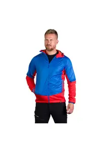 Men's hybrid jacket with active insulation CERVINO - Rosu/Albastru