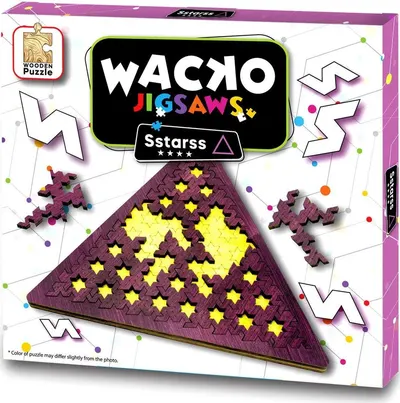 Puzzle logic din lemn Eureka - Wacko Jigsaw Sstarss