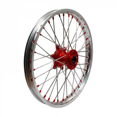 Roata completa spate Cross 300cc,18inch x 2.15,Boost Parts Racing, nipluri si butuc portocaliu